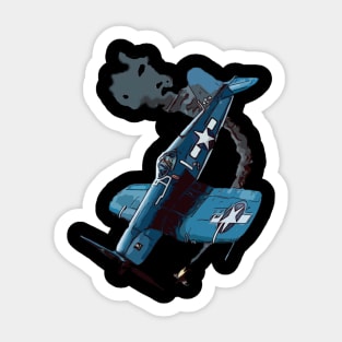 Famous WW2 Planes F4U Corsair Aerial Combat Sticker